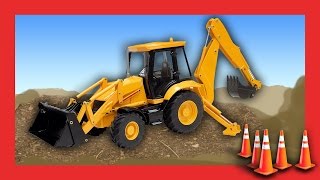 Diggers for Children  Construction Trucks with Machines for Kids [upl. by Esserac]