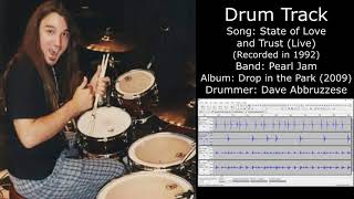 State of Love and Trust Live Pearl Jam • Drum Track [upl. by Thurber]