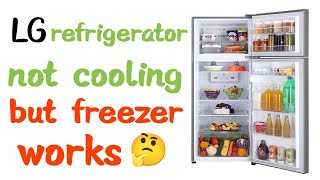 lg refrigerator not cooling but freezer works how to fix 🤔 [upl. by Perzan]