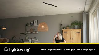 Lamp verplaatsen Met de Lightswing® hangt je lamp altijd goed [upl. by Okorih710]