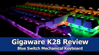 Cheapest Mechanical Keyboard  Is it Good  Gigaware K28 Blue Swtich Review [upl. by Adlee]