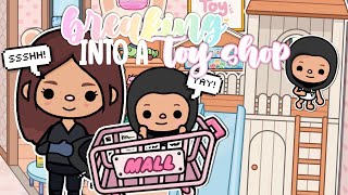 SNEAKING INTO A TOY STORE 🧸🤫  WITH VOICE 🔈 Toca Boca TikTok Roleplay 🩵 [upl. by Pittman]