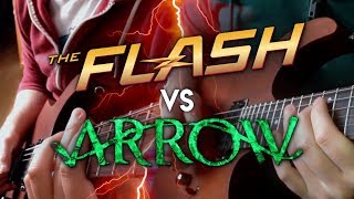 Flash vs Arrow Theme on Guitar [upl. by Marabel]