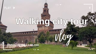 Cairoli Castello di Milano  Walking City Tour  Pinoy in Milan Channel [upl. by Ellecram]