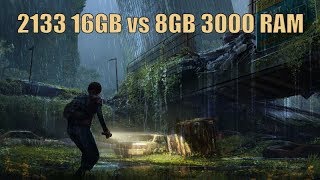 3000MHz 8GB RAM vs 2133MHz 16GB RAM  12 games tested [upl. by Kurzawa]