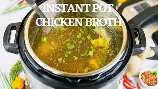 INSTANT POT CHICKEN BROTH [upl. by Zsamot728]