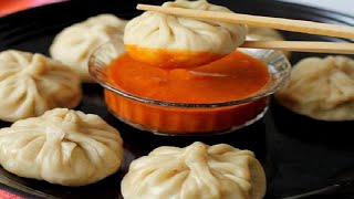 Momos Chutney  No Onion No Garlic  Dim sum Spicy Chutney [upl. by Itram]