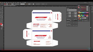 Custom packaging box design tutorial illustrator Photoshop I Medicine Packaging layout design [upl. by Aneev]