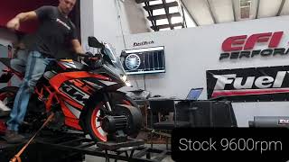 PowerTronic KTM RC390 12000rpm dyno [upl. by Holle]