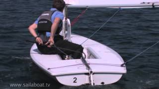 How to Sail  Single Handed How to Gybe Part 3 of 5 Gybing Afloat [upl. by Sokul]