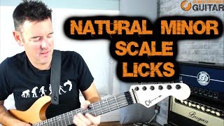 Natural Minor Scale Guitar Licks [upl. by Marola907]