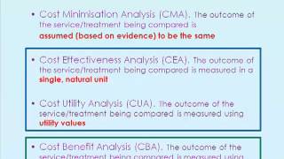 What is Cost Benefit and Cost Effectiveness Analysis by Prof Katherine Payne [upl. by Adne]