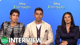 ENCANTO  Diane Guerrero Wilmer Valderrama and Jessica Darrow Official Interview [upl. by Lawrenson]