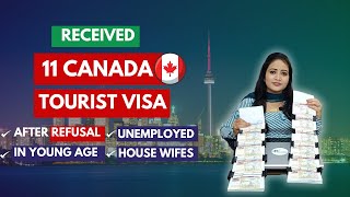 Received 11 Canada Tourist Visas  After Refusals  Canada Visitor Visa Latest Updates 2024 canad [upl. by Ahsyad329]