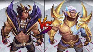 Obsidian Dragon Sett vs Prestige Edition Obsidian Dragon Sett Skin Comparison Spotlight [upl. by Aisha]