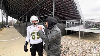 Interviewing a North Bullitt football player [upl. by Dnalyaw]