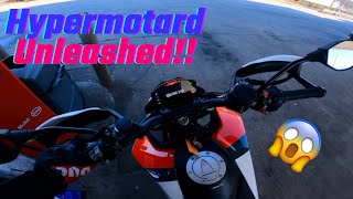 My first ride on the Ducati Hypermotard 950 SP with FULL Termi exhaust  Upmap [upl. by Lemor]