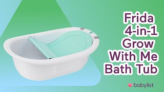 Frida 4in1 Grow With Me Bath Tub  Babylist  Baby Bath Tub  How It Works [upl. by Adnilym]