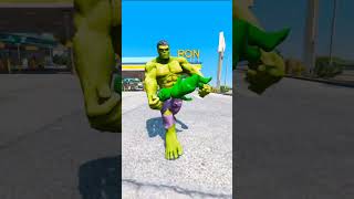 Hulk Saves Baby Hulk reels gta5 shorts indianbikedriving3d [upl. by Oiratnom]