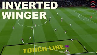 Inverted winger touchline skills [upl. by Moffit]