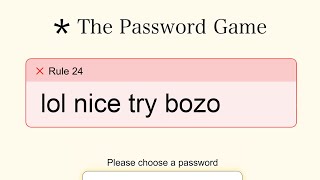 How We Beat The Password Game [upl. by Ataynik]