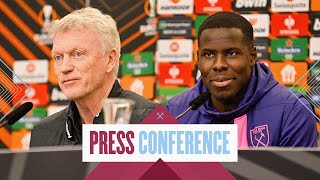 “We are confident in our abilities”  Moyes amp Zouma Press Conference  Bayer Leverkusen v West Ham [upl. by Happ]