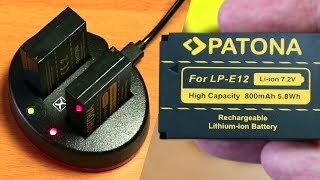 PATONA LPE12  BAXXTAR Dual USB Battery Charger Test [upl. by Millard]