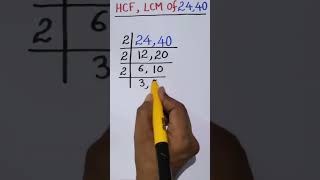 LCM and HCF methods maths mathspuzzle mathematics mathtricks trending education viral [upl. by Yerggoeg]