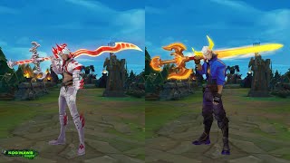 Dissonance of Pentakill vs Lunar Beast Viego Skin MODEL Comparison [upl. by Weywadt]