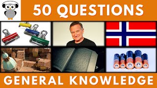 General Knowledge Quiz Trivia 154  Clipper Robin Williams Norway Battery Quran [upl. by Fernand]