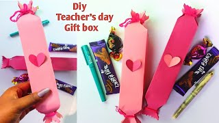 DIy easy teachers day gift box idea Diy easy teachers day greeting card idea easy paper craft [upl. by Adianes300]