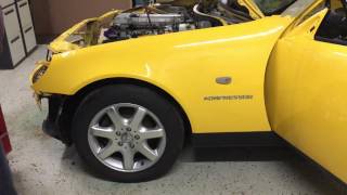 Mercedes Benz MB SLK R170 W170 removal fender tutorial diy in 7 minutes  have fun V0135 [upl. by Yllen]