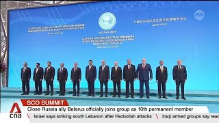 SCO summit Chinese President Xi calls on nations to quotresist external interferencequot [upl. by Hawger]