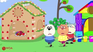 Wolfoo House design Hindi cartoon  Wolfoo game play  Wolfoo cartoon  Kate egg house  sonnitoons [upl. by Sonaj]