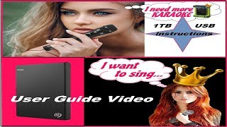 Justkaraoke 20 Karaoke Hard Drive 1TB USB Instructions How to Set Up and Enjoy [upl. by Walston347]