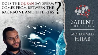 Sapient Thoughts 24 Does the Quran say sperm comes from between the backbone amp the ribs  M Hijab [upl. by Dawn]