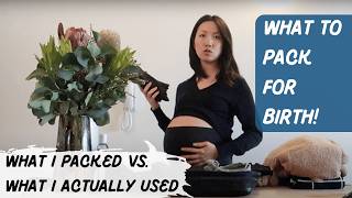 Hospital Bag MustHaves What I Packed vs What I Actually Used Pack for Baby Mom Dad  Snacks [upl. by Gomez]