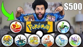 Opening 20 RARE POKEMON TERRARIUMS and HUNTING FOR SHINY POKEMON REMENT MINIATURES [upl. by Jamill]