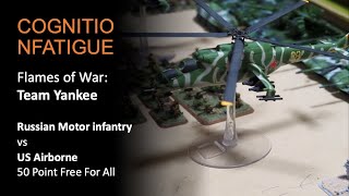 Team Yankee FOW Russian Motor Infantry vs USA Airborne 2382024 [upl. by Odnala]