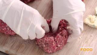 CheeseStuffed Burgers  Everyday Food with Sarah Carey [upl. by Yaned]