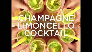 Champagne Limoncello Cocktail Recipe [upl. by Demah3]