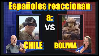 👉EXMILITAR ESPAÑOL y mujer reaccionan a PARADA MILITAR CHILE VS BOLIVIA [upl. by Dobson]