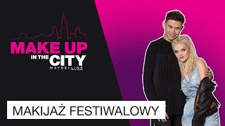 Makijaż festiwalowy z Margaret  Make up in the city 51 Maybelline New York [upl. by Anitnerolf]