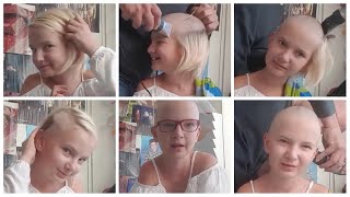 A Girl HeadShave By Her Father At Home amp Girl Unboxing Her Wish Shopping Parcels [upl. by Andrea977]