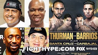 TRAINERS PREDICT THURMAN VS BARRIOS ROBERT GARCIA DERRICK JAMES EDWARDS amp SALAS [upl. by Gerrald]