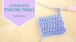 CROCHET BASICS Chainless starting treble  Bella Coco [upl. by Gnem]