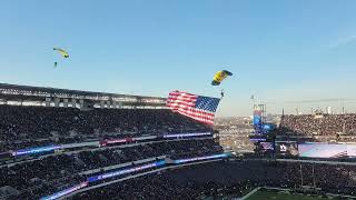 Army Navy Game 2022 Navy Seals parachute team [upl. by Peria]