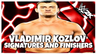 Vladimir Kozlov Signatures and Finishers WWE 2K20 [upl. by Rosamond20]