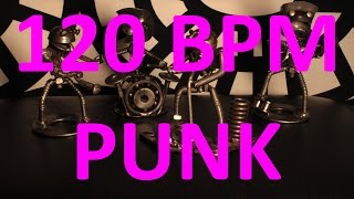 120 BPM  PUNK  44 Drum Track  Metronome  Drum Beat [upl. by Krissie]