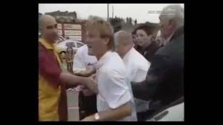 Stuart McCall Celebrate Motherwell Getting into the Champions League [upl. by Arretahs908]